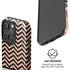 Rose Gold Chevron Split iPhone 16 Pro Magsafe Impact Case